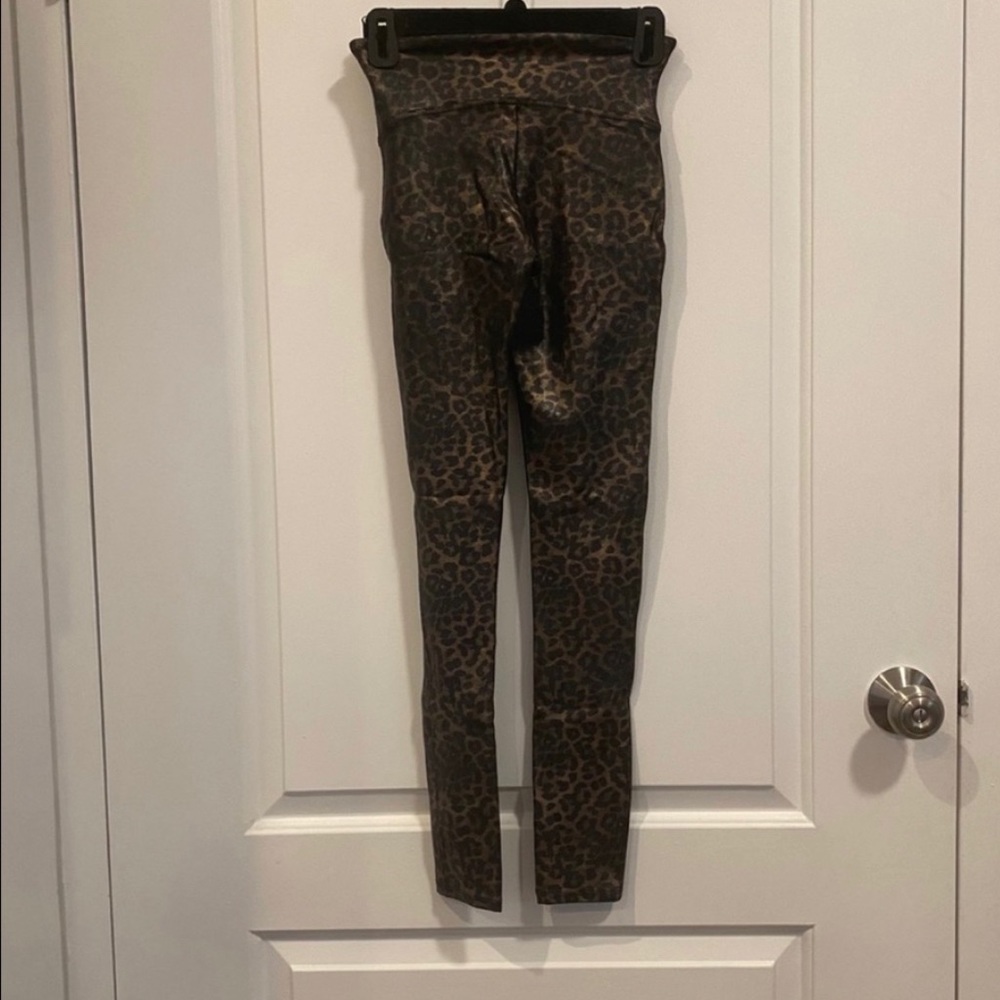 Spanx Faux Leather Leopard Leggings - Picture 6 of 6